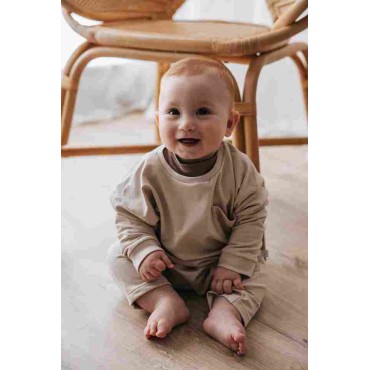 Warm cotton unisex kimono-over jumpsuit