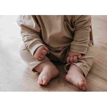 Warm cotton unisex kimono-over jumpsuit