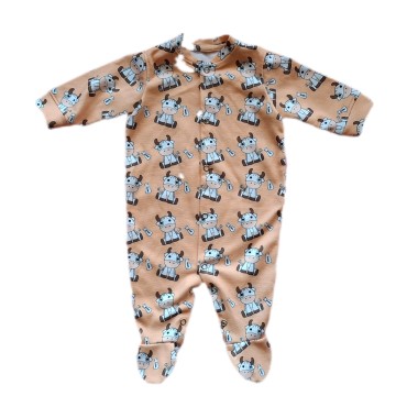 One-piece romper in cotton