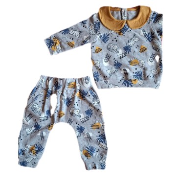 Cotton warm onesie set