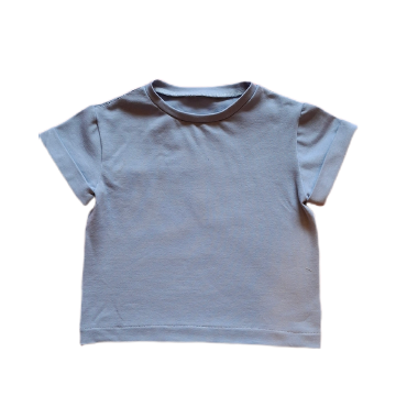 Unisex rectangular t-shirt in organic cotton jersey