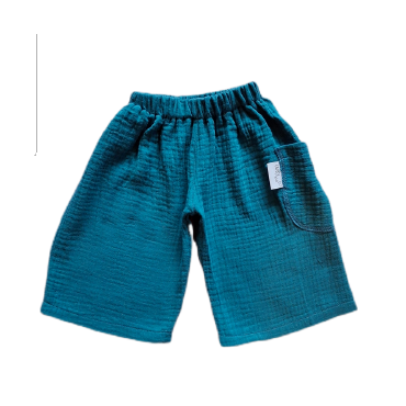 Pantalone palazzo lungo unisex in mussola