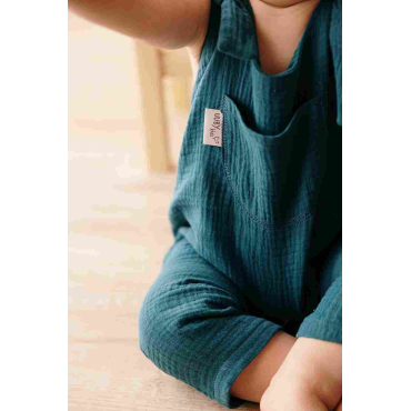 Unisex muslin overalls