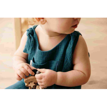 Unisex muslin overalls