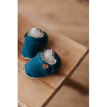 Non-slip bamboo jersey shoes