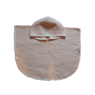 Honeycomb Cotton Poncho Bathrobe