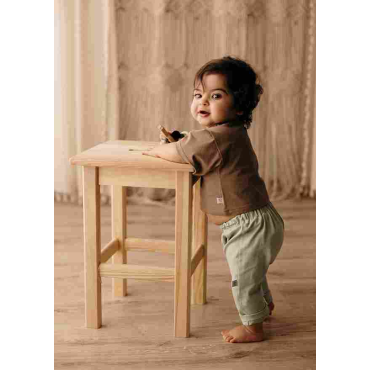 Unisex shortcrust shorts jersey of cotton gauze