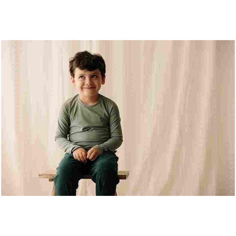T-shirt unisex manica lunga in jersey di cotone bio