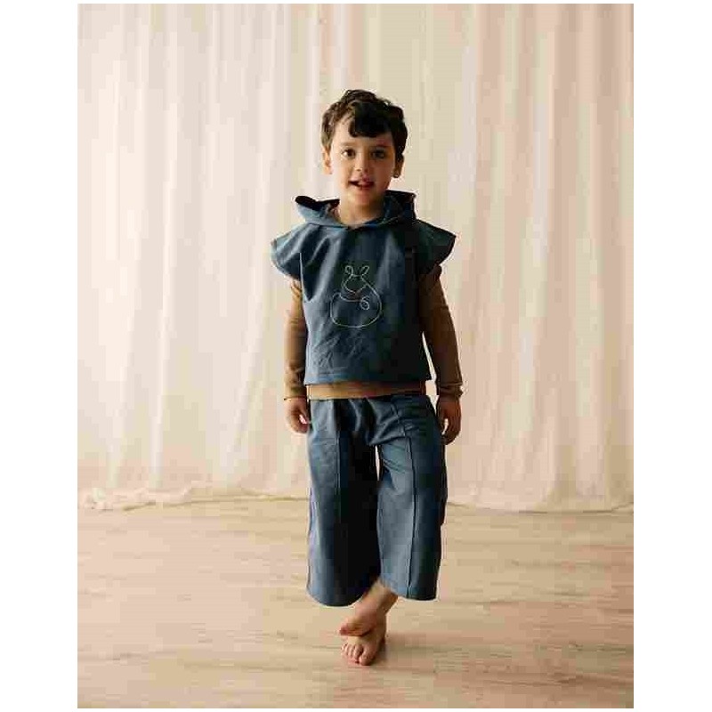 Tuta unisex kimono-over in caldo cotone felpato
