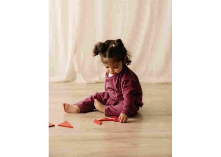 Tuta uva unisex kimono-over in caldo cotone felpato