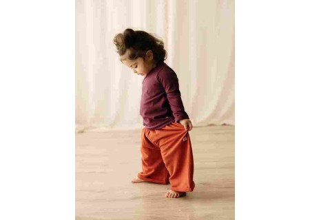 Tuta cachi unisex kimono-over in caldo cotone felpato