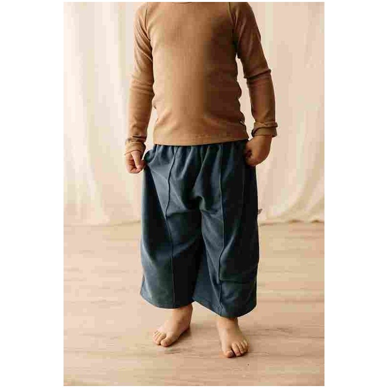 Pantalone unisex con nervatura centrale in caldo cotone