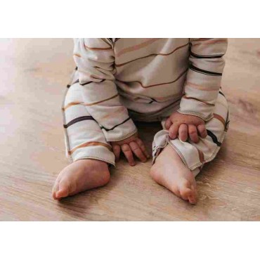 Unisex Jumpsuit for infants. Jersey bio. Made in Italy